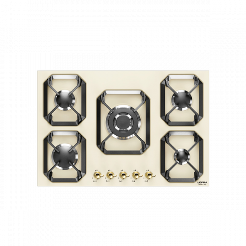 Lofra HRA7A0/GA Piano Cottura cm. 70 semifilo 4 fuochi a gas valvolati 1 tripla corona protezione GasStop