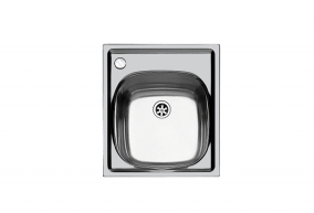 Foster Vasca ad Incasso a Bordo Standard S1000 1144 002 con Foro Miscelatore a Sinistra Finitura Spazzolato da 44x50cm Promessa Foster Vasca ad Incasso a Bordo Standard S1000 1144 002 con Foro Miscelatore a Sinistra Finitura Spazzolato da 44x50cm