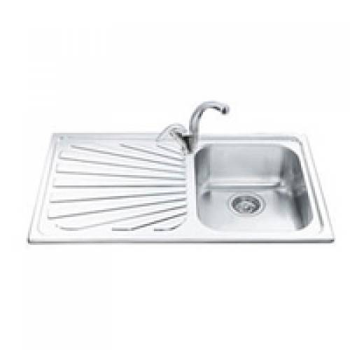 Smeg SP861S Lavello in acciao serie Alba gocciolatoio sx Promessa Smeg SP861S Lavello in acciao serie Alba gocciolatoio sx