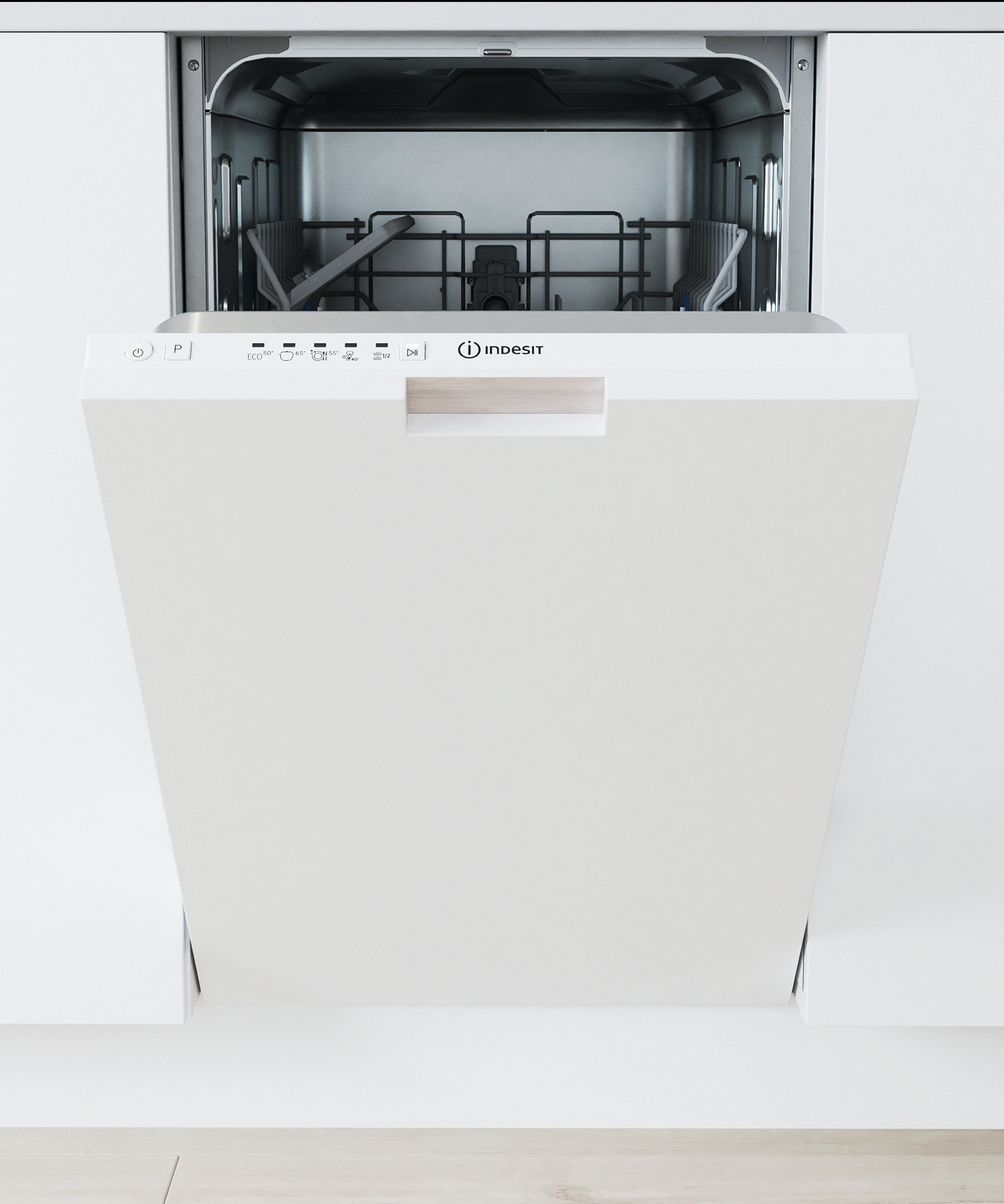 Indesit DI9E2B10  Lavastoviglie scomparsa totale  45 cm  10 coperti  programma intensivo  classe F