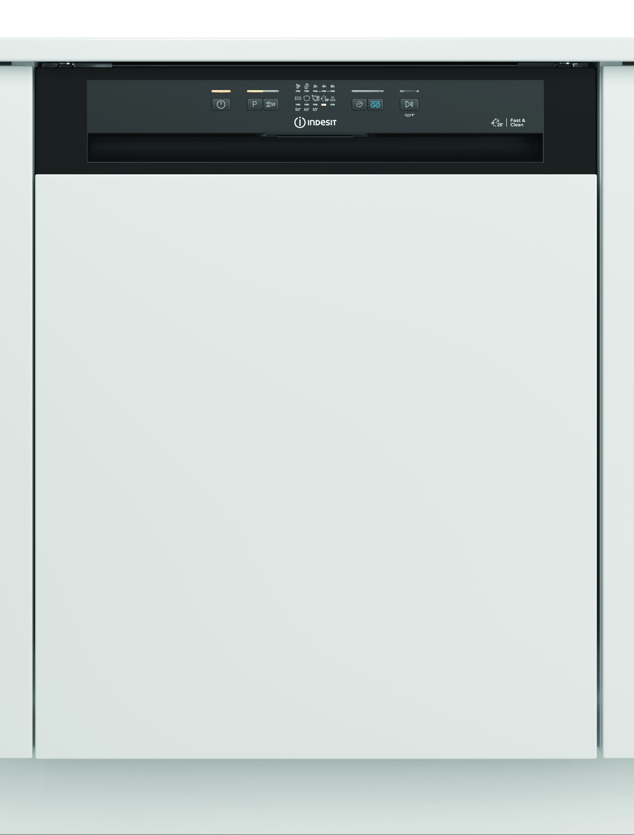 Indesit I3B L634 B Lavastoviglie da Incasso con Frontalino a Vista Nero 14 Coperti Classe D