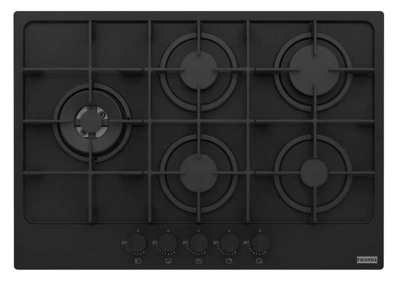 Franke Maris - FHMA 755 4G DCL MB C - 106.0670.114 - Piano a gas - 75 cm - smaltato - nero