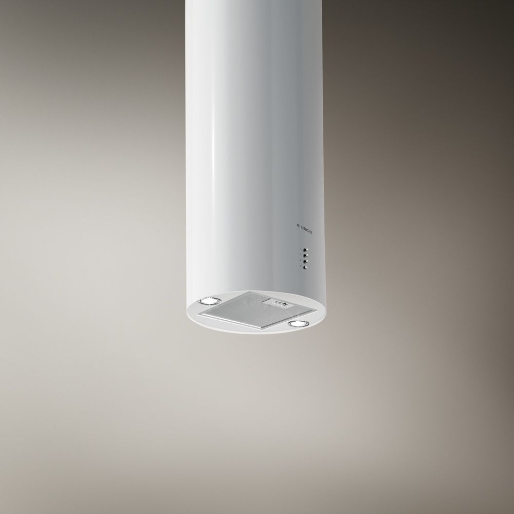 Elica PRF0090718B TUBE PRO ISLAND WH/A/43 Cappa ad isola Live Aspirante 43 Cm. Bianco