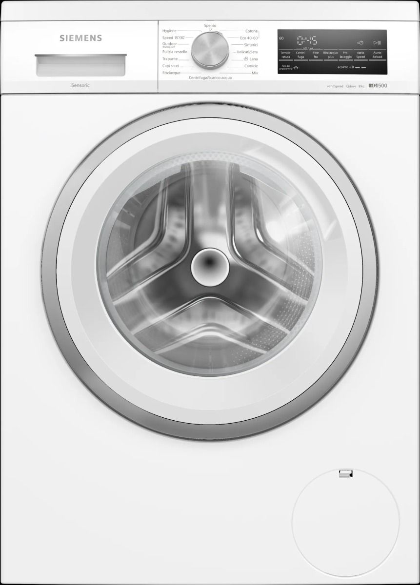 Siemens WU14UT48IT Lavatrice a carica frontale libera installazione 8Kg Classe A Bianco