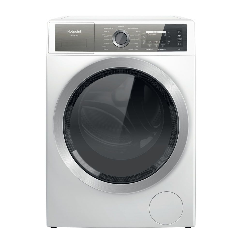 Hotpoint Ariston H799GPOWERIT Carica Frontale   Capacità max di carico in Kg 9   Velocità max di centrifuga girimin 1400   Nuova Classe efficienza energetica A