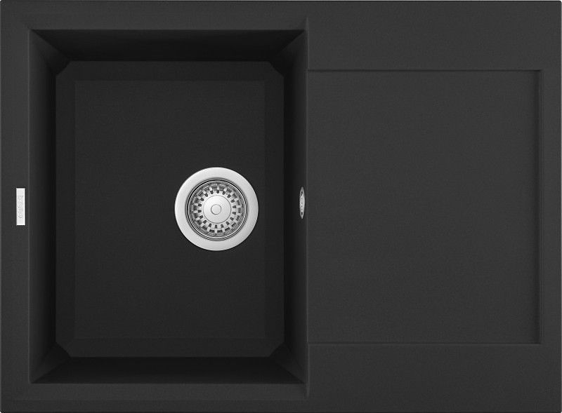 Elleci Easy 135 LGY13540 Lavello 1 vasca con gocciolatoio in Grantek nero Promessa Elleci Easy 135 LGY13540 Lavello 1 vasca con gocciolatoio in Grantek nero