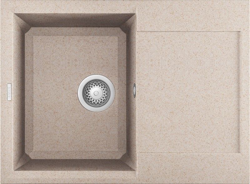 Elleci Easy 135 LGY13551 Lavello 1 vasca con gocciolatoio in Grantek avena Promessa Elleci Easy 135 LGY13551 Lavello 1 vasca con gocciolatoio in Grantek avena