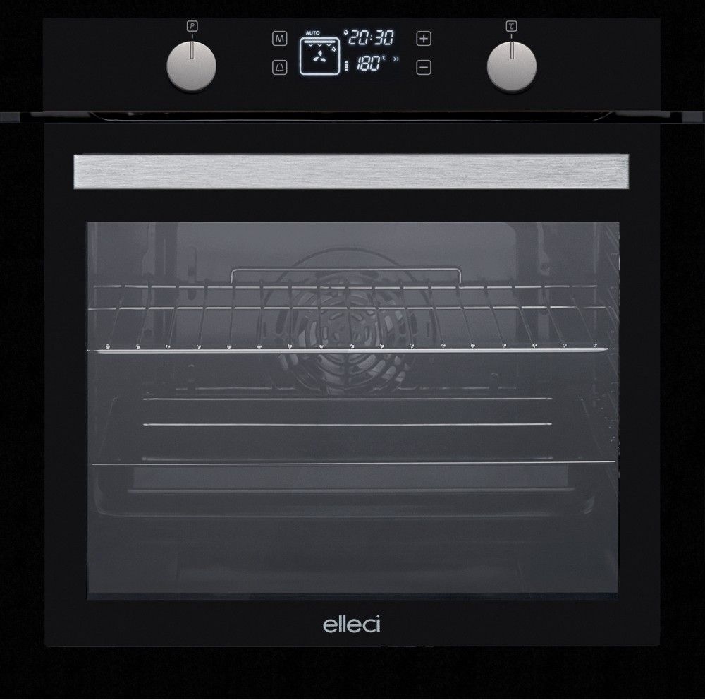 Elleci FKPP60286NS Forno Plano Plus 60 10 Funzioni Black 86 Manopole Black