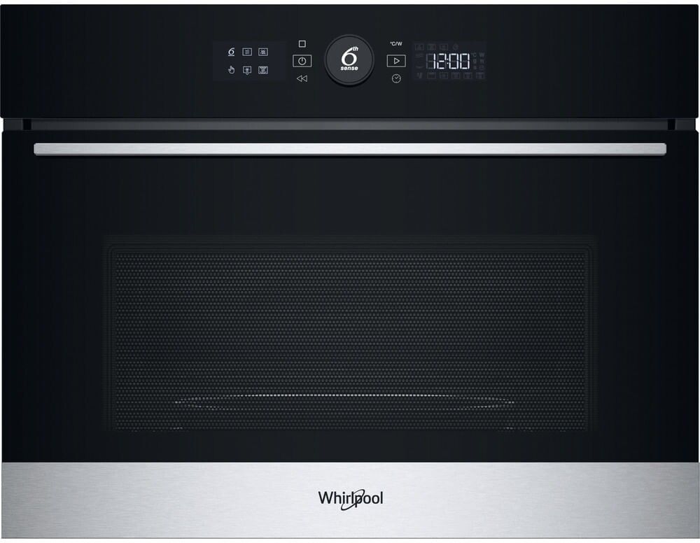 Whirlpool WMW5WHMX Forno a microonde da incasso cm 60 stainless steel Promessa Whirlpool WMW5WHMX Forno a microonde da incasso cm 60 stainless steel