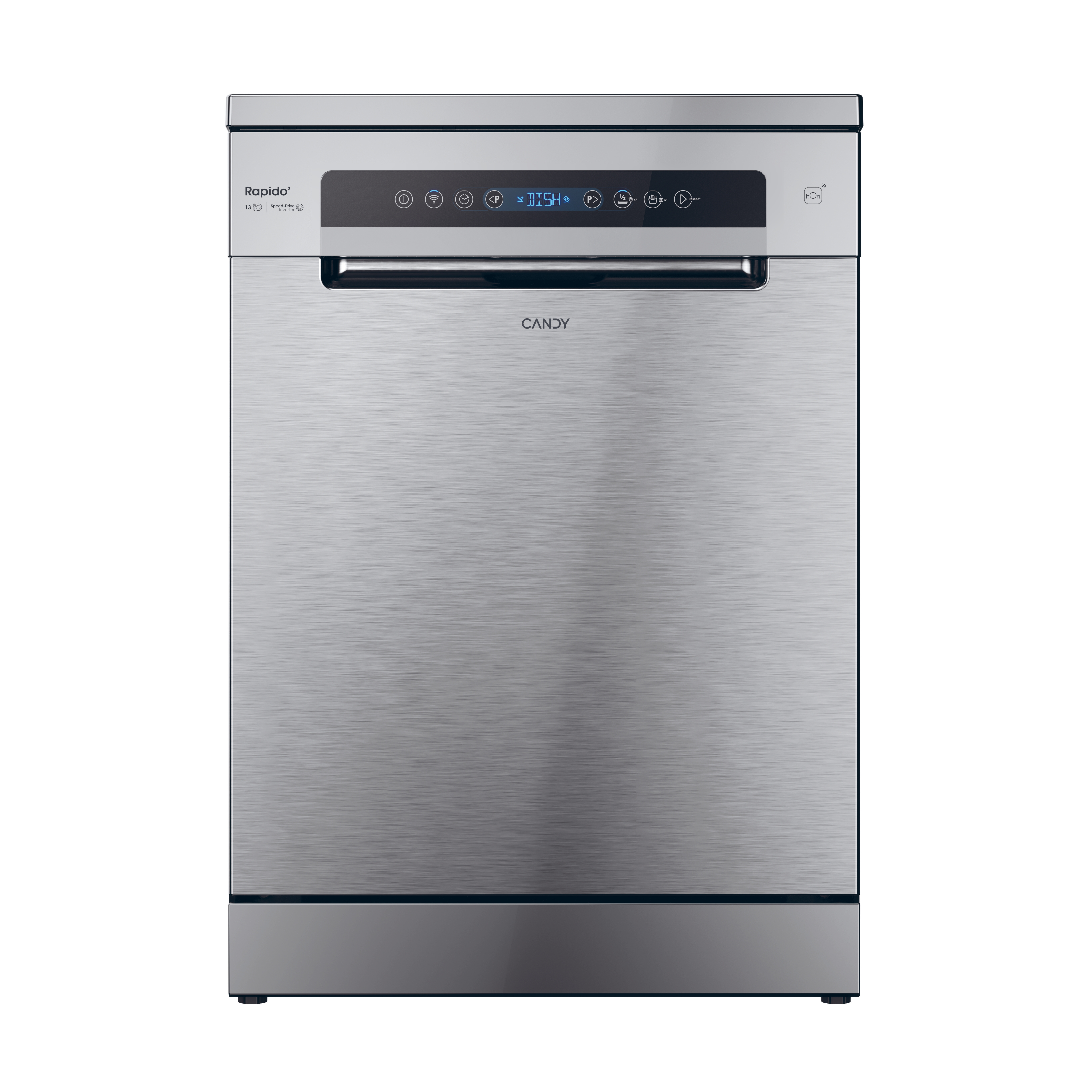 Candy CF3C7F0X   Lavastoviglie libera installazione   60 cm   13 coperti   connessione Wi Fi   8 programmi   inox   classe C