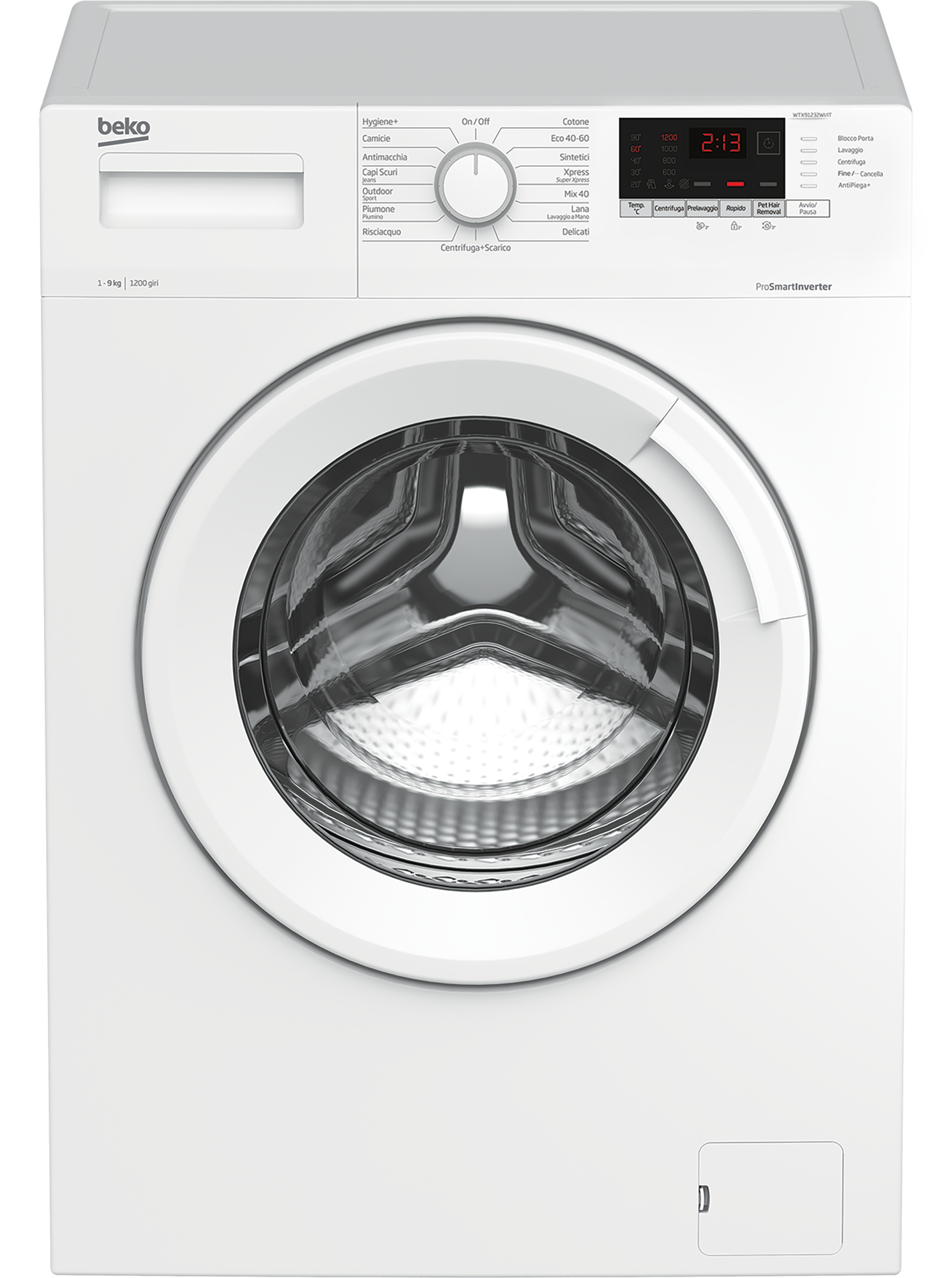 Beko WTX91232WI/IT Lavatrice a Carica Frontale