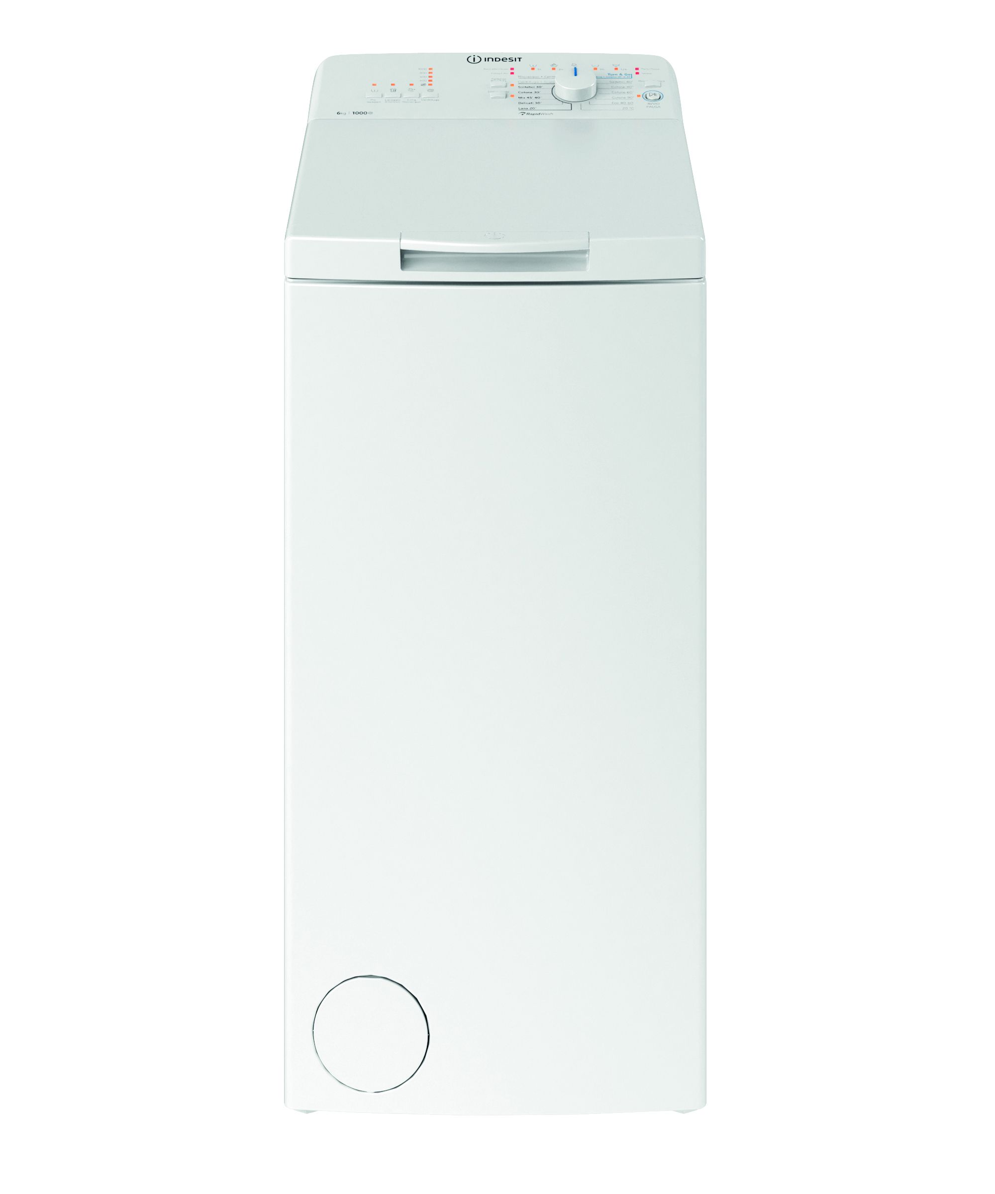 Indesit BTW L60400 IT lavatrice Caricamento dall'alto 6 kg 1000 Giri/min C Bianco
