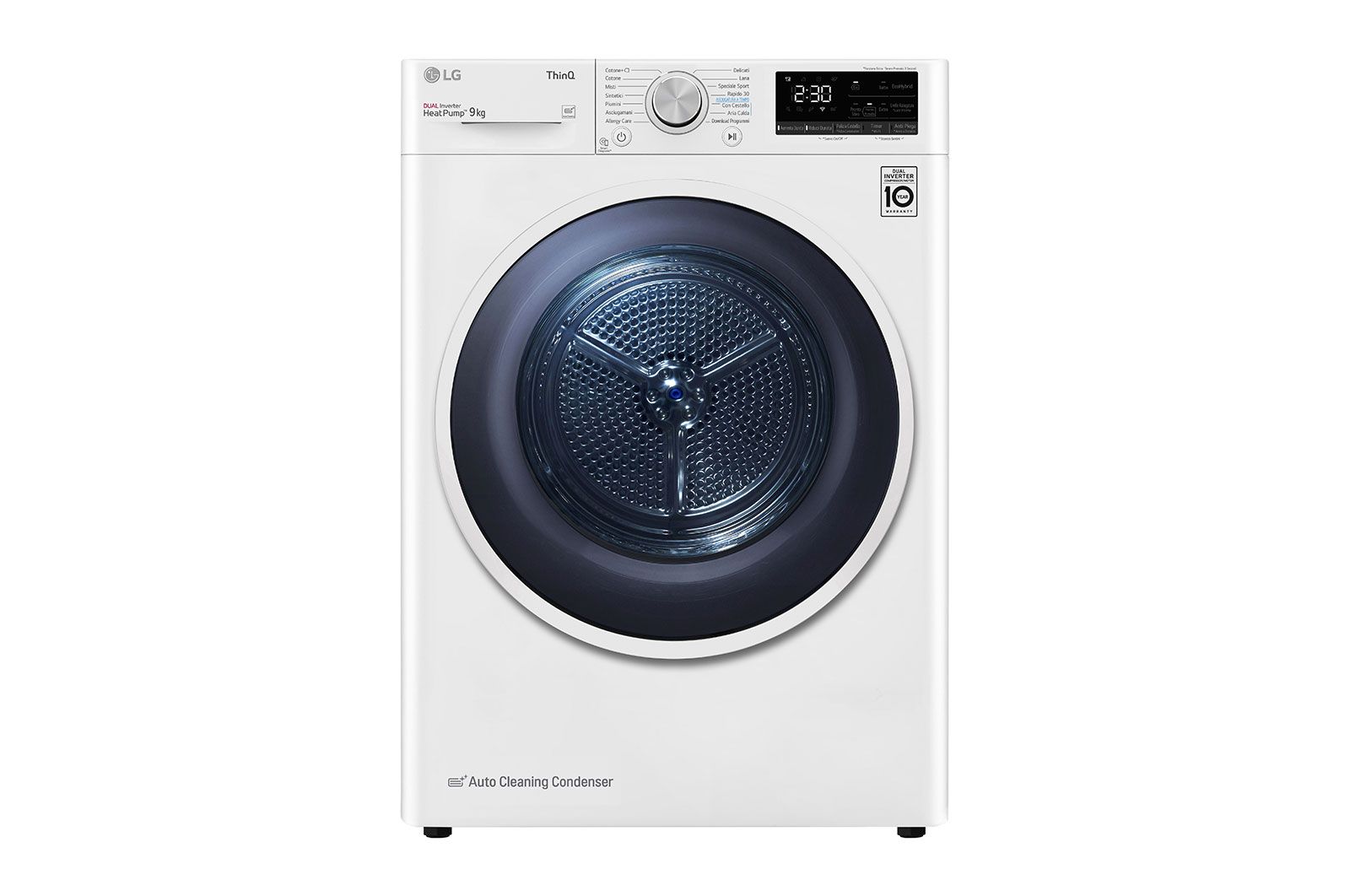 Lg RH90V9AVHN - Asciugatrice Pompa di calore 9 kg A+++ Profondit? 60 cm