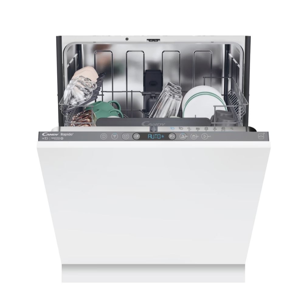 Candy CI4C6F0A  Lavastoviglie scomparsa totale  60 cm  14 coperti  Wi Fi  App hOn  dispaly led  partenza ritardata  smart door  classe C