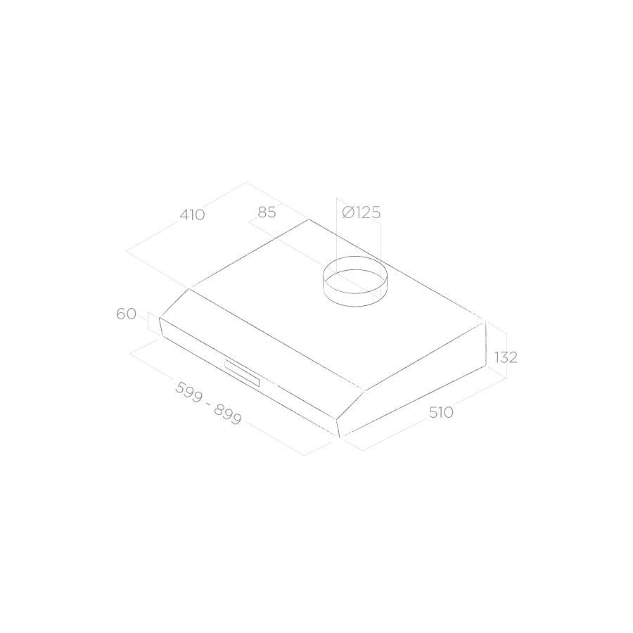 Elica 55311112A Krea LX IX F60 cappa da Incasso da 60 cm in acciaio inox versione Filtrante