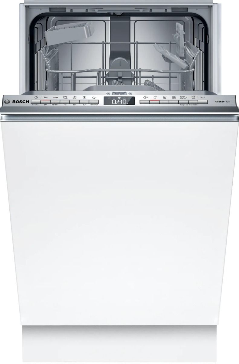 Bosch SPH4HKX10E Lavastoviglie da incasso a scomparsa totale 45 cm Cerniere Sliding