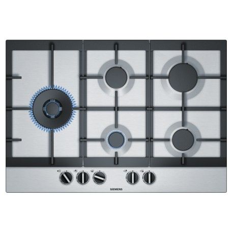 Siemens EC7A5SB90 Piano Cottura a Gas in acciaio da 75 cm