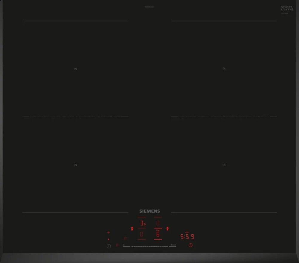 Siemens ED65KHQB1E Piano cottura a induzione 60 cm Nero