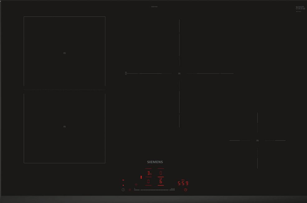 Siemens ED851HSB1E Piano cottura a induzione cm 80 vetroceramica nero Promessa Siemens ED851HSB1E Piano cottura a induzione cm 80 vetroceramica nero