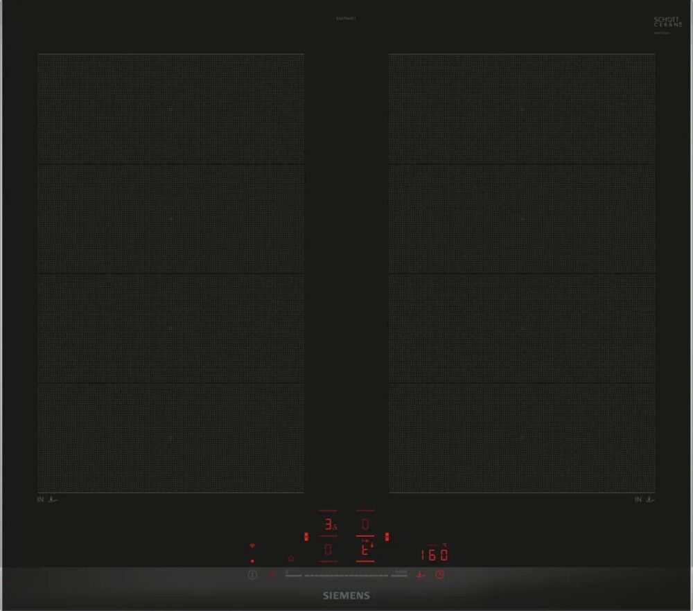 Siemens EX675HXC1E Piano cottura a induzione 60 cm Nero