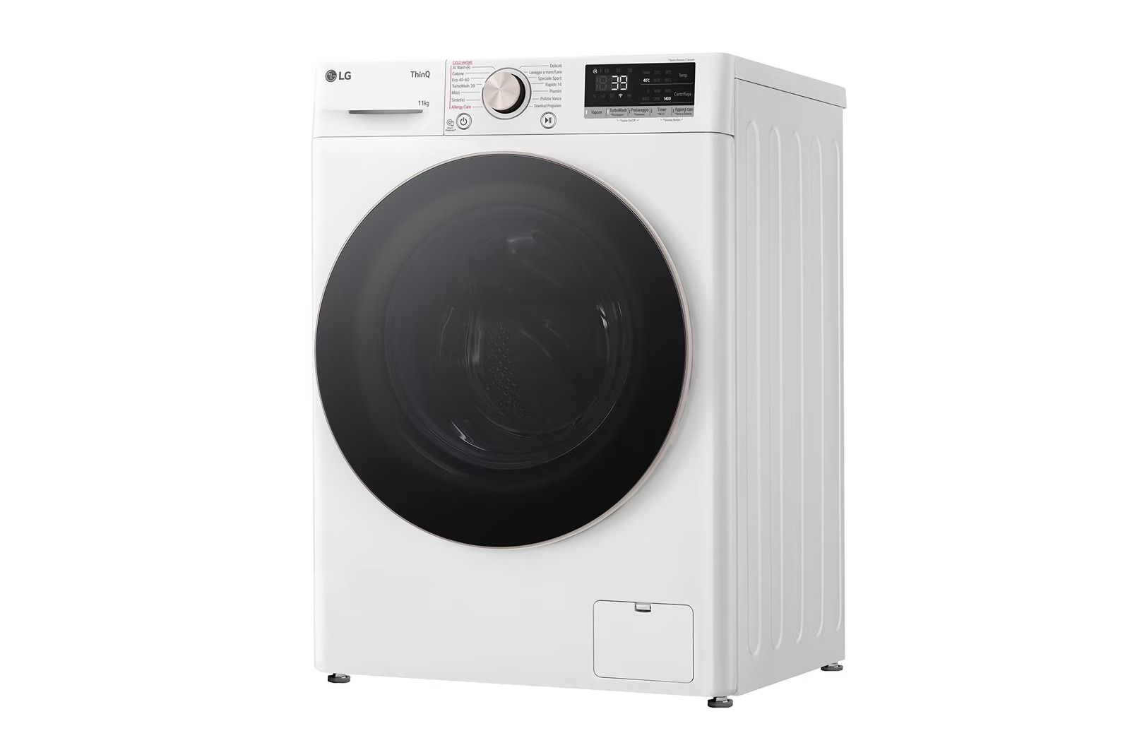 Lg F4R7011TSWG - Lavatrice libera installazione - 11 kg - 1400 giri - turbowash 360 - vapore su 7 programmi - Wi-Fi - classe A