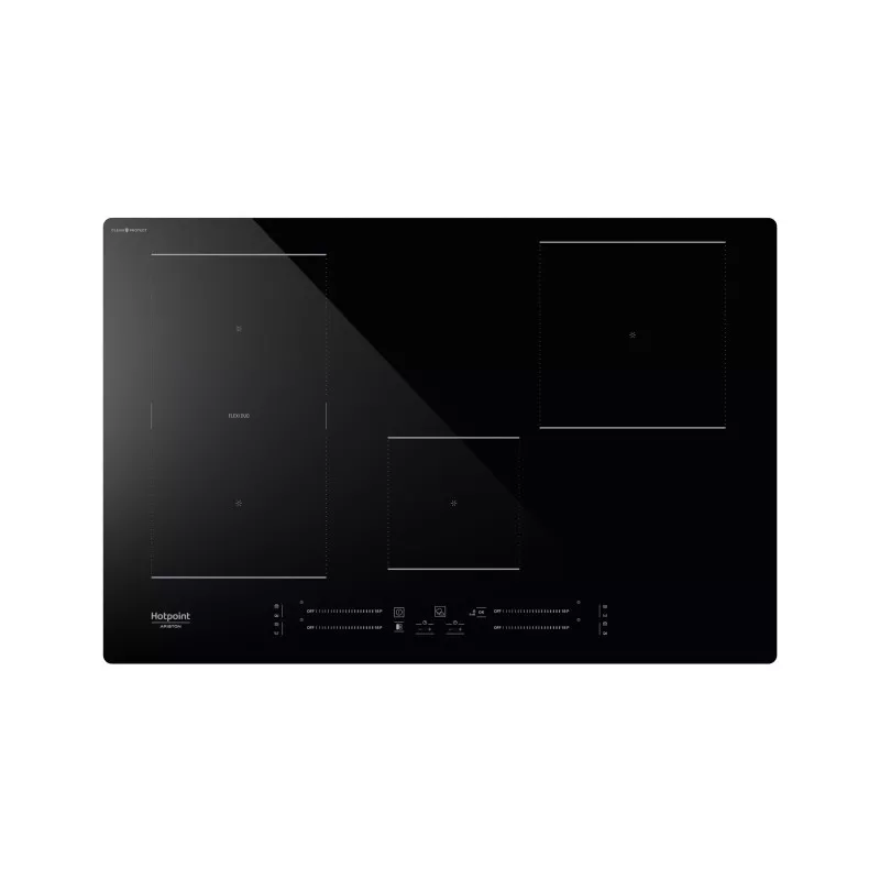 Hotpoint Ariston HS 1377C CPNE - Piano induzione - 77 cm - 4 zone di cottura - controllo touch - nero