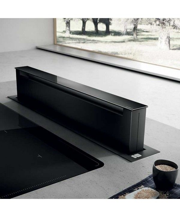 Elica PRF0120981 Pandora gme bl/a/90 cappa downdraft da 90 cm in nero versione aspirante ( senza motore )