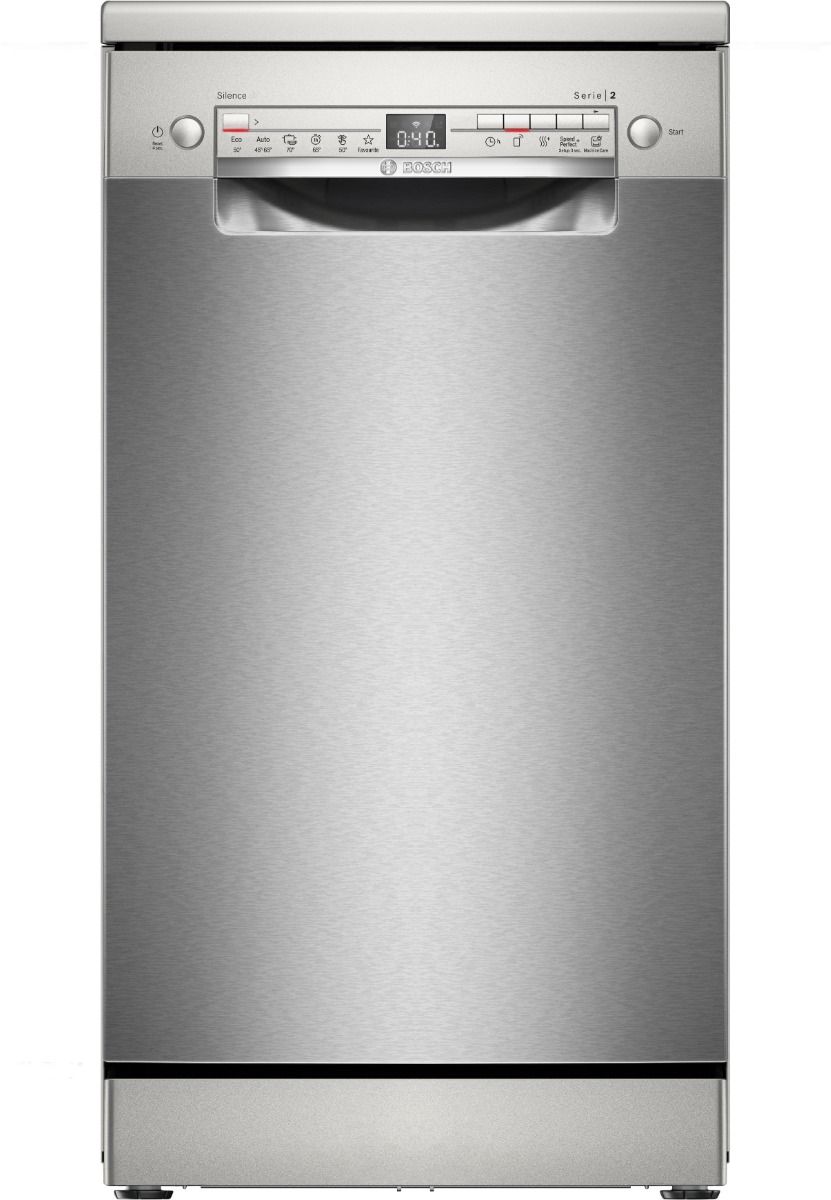 Bosch SPS2HKI58E Lavastoviglie da libera installazione 45 cm Acciaio spazzolato anti-impronta