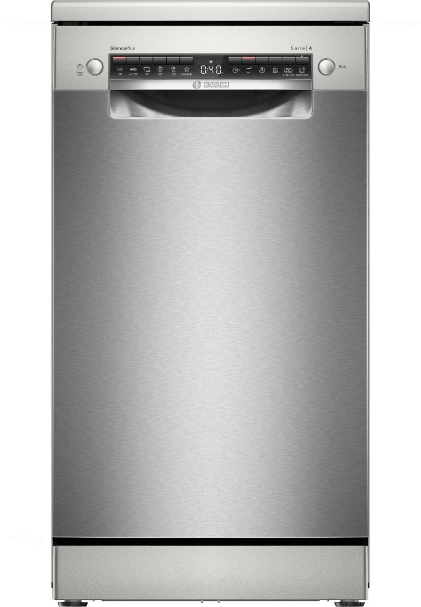 Bosch SPS4EMI24E Lavastoviglie da libera installazione 45 cm Acciaio spazzolato anti impronta